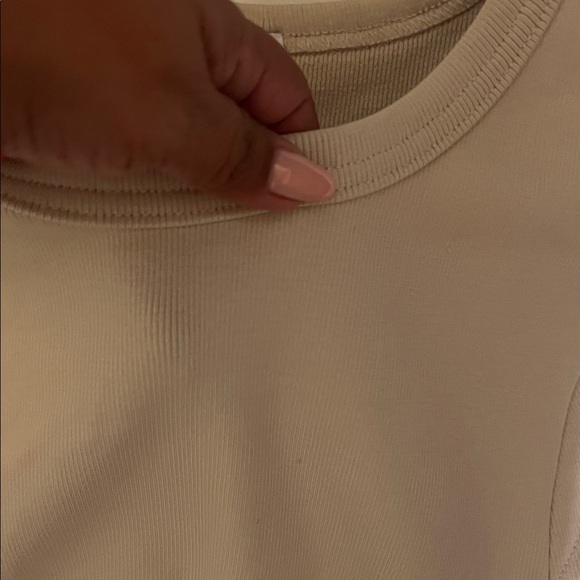 Zara Beige Ruched Mini Dress - Picture 3 of 6